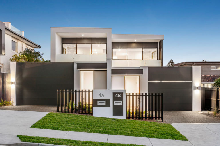 dual occupancy modernist double storey homes