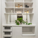 cupboards and shelves