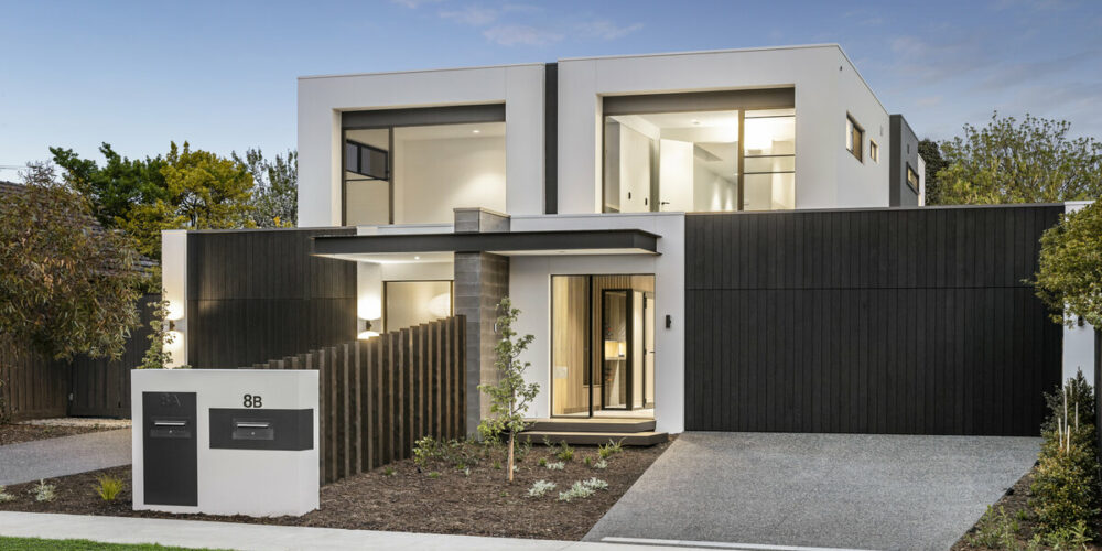 dual occupancy modernist double storey homes